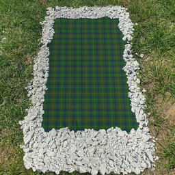 ScotsTee Shop Scottish Holmes Clan Tartan Grave Blanket For Cemetery Waterproof Custom Memorial