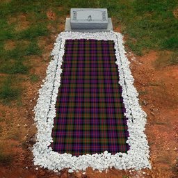 ScotsTee Shop Scottish Gillon Clan Tartan Grave Blanket For Cemetery Waterproof Custom Memorial