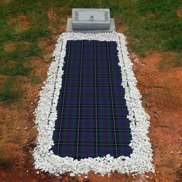 ScotsTee Shop Scottish Grainger Clan Tartan Grave Blanket For Cemetery Waterproof Custom Memorial