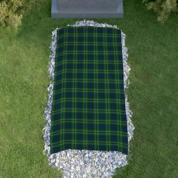ScotsTee Shop Scottish Graden Clan Tartan Grave Blanket For Cemetery Waterproof Custom Memorial