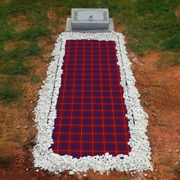 ScotsTee Shop Scottish Hamilton Clan Tartan Grave Blanket For Cemetery Waterproof Custom Memorial