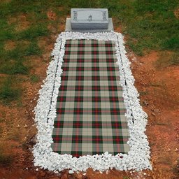 ScotsTee Shop Scottish Hohenzollern Clan Tartan Grave Blanket For Cemetery Waterproof Custom Memorial