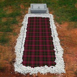 ScotsTee Shop Scottish Hunter of Bute Clan Tartan Grave Blanket For Cemetery Waterproof Custom Memorial
