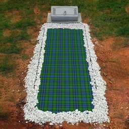 ScotsTee Shop Scottish Hosey Clan Tartan Grave Blanket For Cemetery Waterproof Custom Memorial