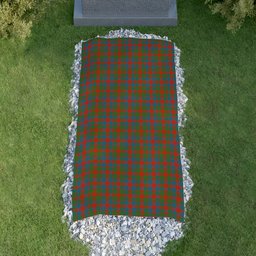 ScotsTee Shop Scottish Gow Ancient Clan Tartan Grave Blanket For Cemetery Waterproof Custom Memorial