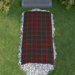 ScotsTee Shop Scottish Kidd Clan Tartan Grave Blanket For Cemetery Waterproof Custom Memorial