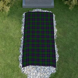 ScotsTee Shop Scottish Gary or Garry Clan Tartan Grave Blanket For Cemetery Waterproof Custom Memorial