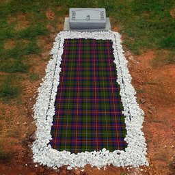 ScotsTee Shop Scottish Hargis Clan Tartan Grave Blanket For Cemetery Waterproof Custom Memorial