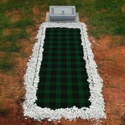 ScotsTee Shop Scottish Graham Clan Tartan Grave Blanket For Cemetery Waterproof Custom Memorial
