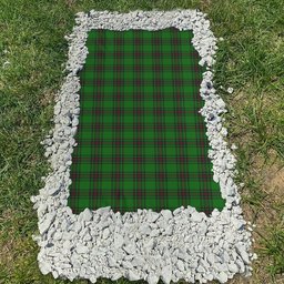ScotsTee Shop Scottish Fife District Clan Tartan Grave Blanket For Cemetery Waterproof Custom Memorial
