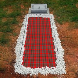 ScotsTee Shop Scottish MacBean Modern Clan Tartan Grave Blanket For Cemetery Waterproof Custom Memorial