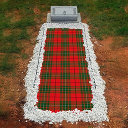 ScotsTee Shop Scottish MacAuley Modern Clan Tartan Grave Blanket For Cemetery Waterproof Custom Memorial