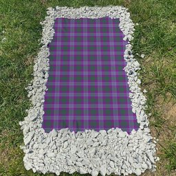 ScotsTee Shop Scottish Lang Ancient Clan Clan Tartan Grave Blanket For Cemetery Waterproof Custom Memorial