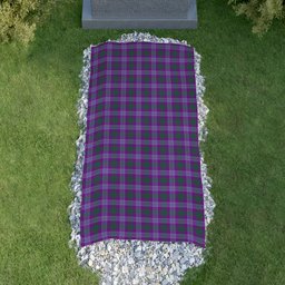 ScotsTee Shop Scottish Lang Ancient Clan Clan Tartan Grave Blanket For Cemetery Waterproof Custom Memorial