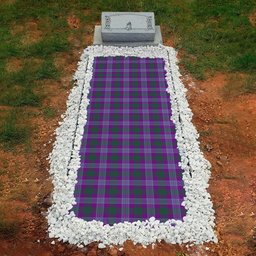 ScotsTee Shop Scottish Lang Ancient Clan Clan Tartan Grave Blanket For Cemetery Waterproof Custom Memorial
