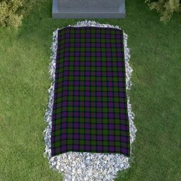 ScotsTee Shop Scottish MacDonald Clan Tartan Grave Blanket For Cemetery Waterproof Custom Memorial