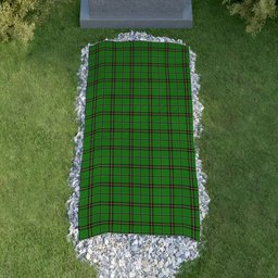 ScotsTee Shop Scottish Leach Hunting Clan Tartan Grave Blanket For Cemetery Waterproof Custom Memorial