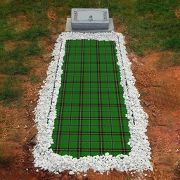 ScotsTee Shop Scottish Leach Hunting Clan Tartan Grave Blanket For Cemetery Waterproof Custom Memorial