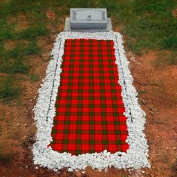 ScotsTee Shop Scottish Herries Clan Tartan Grave Blanket For Cemetery Waterproof Custom Memorial