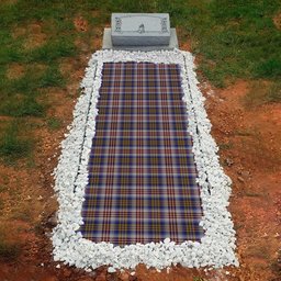 ScotsTee Shop Scottish Lysaght Dress Clan Tartan Grave Blanket For Cemetery Waterproof Custom Memorial