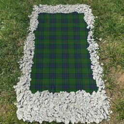 ScotsTee Shop Scottish Lauder Family Clan Tartan Grave Blanket For Cemetery Waterproof Custom Memorial
