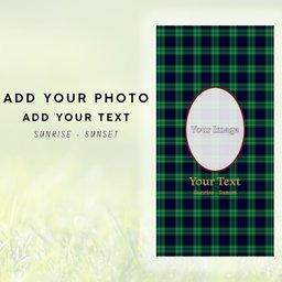 ScotsTee Shop Scottish Kirkpatrick Clan Tartan Grave Blanket For Cemetery Waterproof Custom Memorial