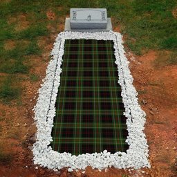 ScotsTee Shop Scottish MacDiarmid Clan Tartan Grave Blanket For Cemetery Waterproof Custom Memorial