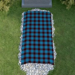 ScotsTee Shop Scottish Hume Ancient Clan Tartan Grave Blanket For Cemetery Waterproof Custom Memorial