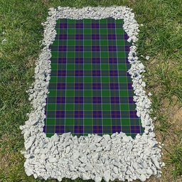 ScotsTee Shop Scottish Inkster Clan Tartan Grave Blanket For Cemetery Waterproof Custom Memorial