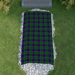 ScotsTee Shop Scottish Inkster Clan Tartan Grave Blanket For Cemetery Waterproof Custom Memorial