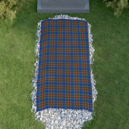 ScotsTee Shop Scottish MacBeth Ancient SC Clan Tartan Grave Blanket For Cemetery Waterproof Custom Memorial