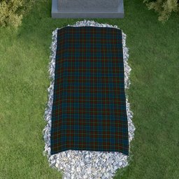 ScotsTee Shop Scottish MacConnell Clan Tartan Grave Blanket For Cemetery Waterproof Custom Memorial