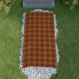 ScotsTee Shop Scottish MacBrair Hunting Clan Tartan Grave Blanket For Cemetery Waterproof Custom Memorial