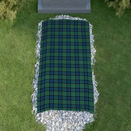 ScotsTee Shop Scottish MacCallum Ancient SC Clan Tartan Grave Blanket For Cemetery Waterproof Custom Memorial