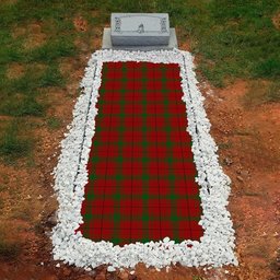 ScotsTee Shop Scottish MacCullough Clan Tartan Grave Blanket For Cemetery Waterproof Custom Memorial