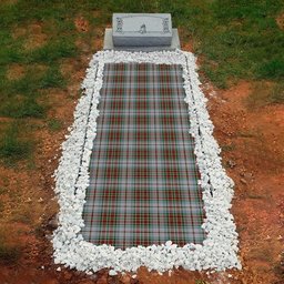 ScotsTee Shop Scottish MacBean Dress Clan Tartan Grave Blanket For Cemetery Waterproof Custom Memorial