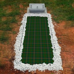 ScotsTee Shop Scottish MacClure Hunting Clan Tartan Grave Blanket For Cemetery Waterproof Custom Memorial