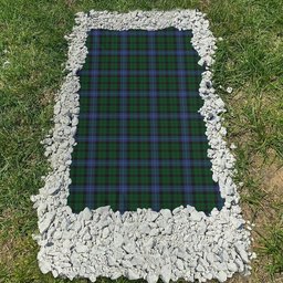 ScotsTee Shop Scottish MacIntyre Clan Tartan Grave Blanket For Cemetery Waterproof Custom Memorial