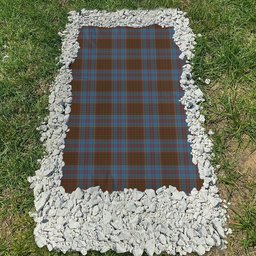 ScotsTee Shop Scottish MacGregor Hastie Clan Tartan Grave Blanket For Cemetery Waterproof Custom Memorial