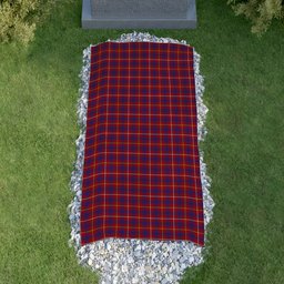 ScotsTee Shop Scottish MacKeever Clan Tartan Grave Blanket For Cemetery Waterproof Custom Memorial