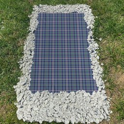 ScotsTee Shop Scottish MacHinery Dress Clan Tartan Grave Blanket For Cemetery Waterproof Custom Memorial