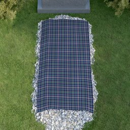 ScotsTee Shop Scottish MacHinery Dress Clan Tartan Grave Blanket For Cemetery Waterproof Custom Memorial