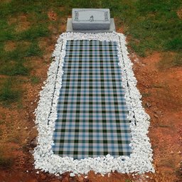 ScotsTee Shop Scottish MacKendrick Dress Clan Tartan Grave Blanket For Cemetery Waterproof Custom Memorial