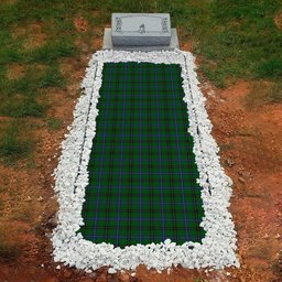 ScotsTee Shop Scottish MacKendrick Clan Tartan Grave Blanket For Cemetery Waterproof Custom Memorial