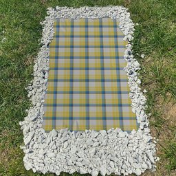 ScotsTee Shop Scottish MacGrath Clan Tartan Grave Blanket For Cemetery Waterproof Custom Memorial