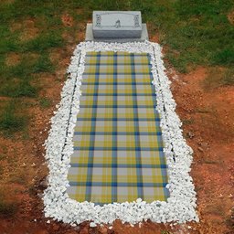 ScotsTee Shop Scottish MacGrath Clan Tartan Grave Blanket For Cemetery Waterproof Custom Memorial