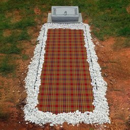 ScotsTee Shop Scottish MacGlashan Clan Tartan Grave Blanket For Cemetery Waterproof Custom Memorial