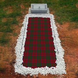 ScotsTee Shop Scottish MacKillop Clan Tartan Grave Blanket For Cemetery Waterproof Custom Memorial