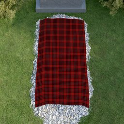 ScotsTee Shop Scottish MacKeane Clan Tartan Grave Blanket For Cemetery Waterproof Custom Memorial