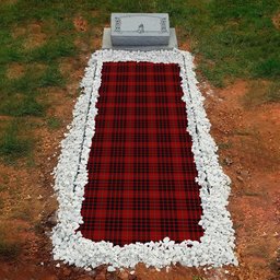 ScotsTee Shop Scottish MacKeane Clan Tartan Grave Blanket For Cemetery Waterproof Custom Memorial